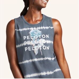 Peloton Women's Gray Tie-Dye Muscle Tee